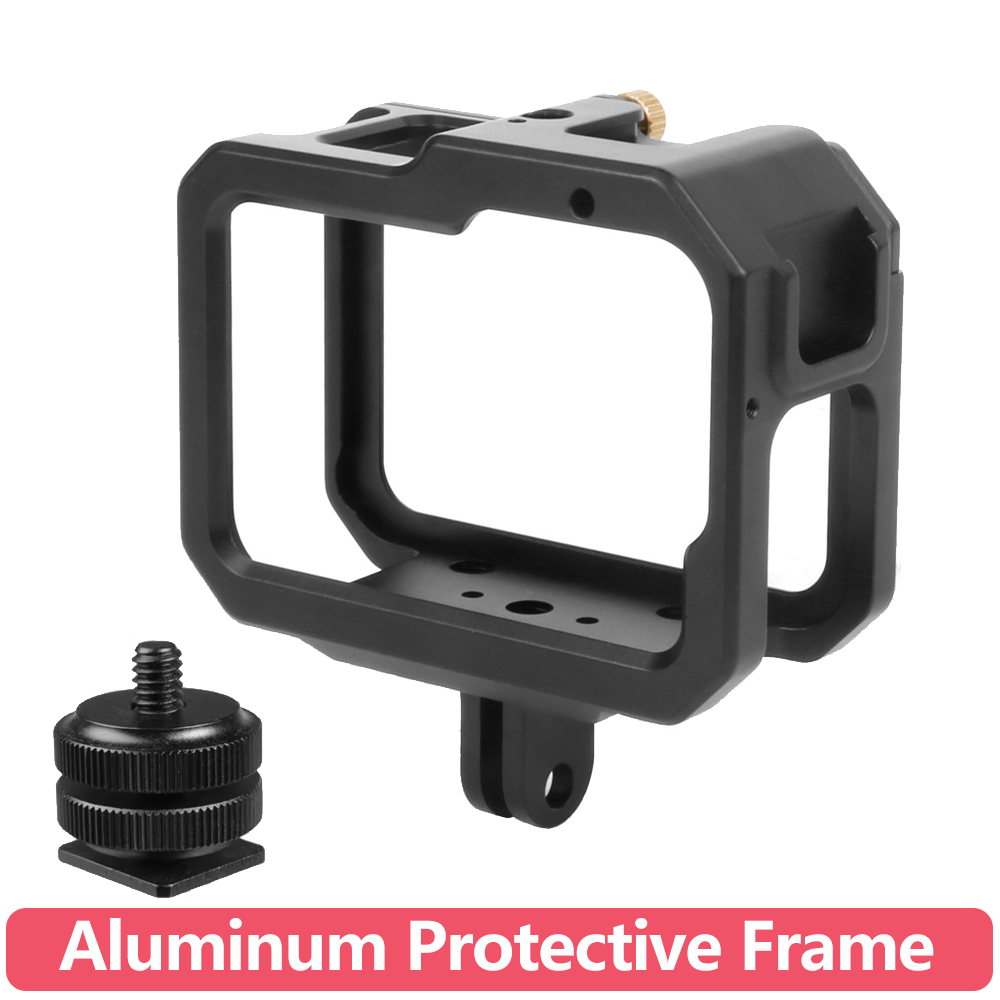 Gopro Action Camera Hero 13 Black - إطار حماية من سبائك الألومنيوم مع