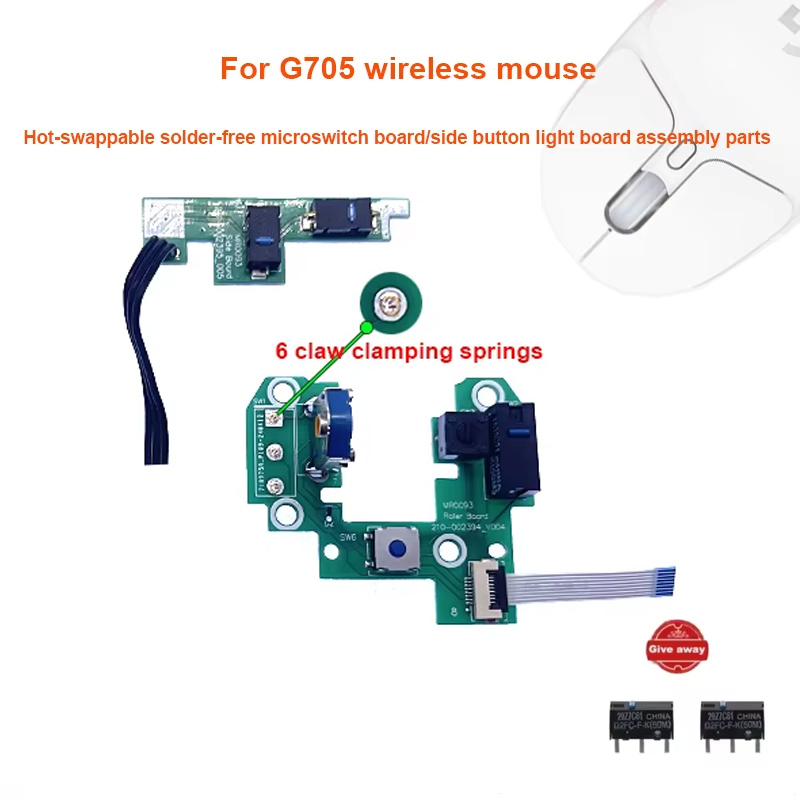Electronics Repair Book - لـ G705 ماوس قابل للتبديل السريع