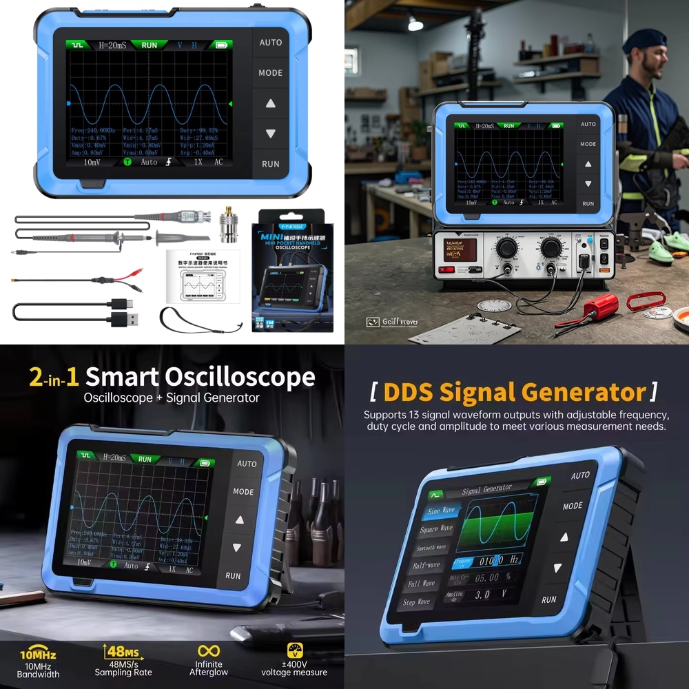 Electronics Repair Tools - جهاز راسم ذبذبات رقمي محمول صغير