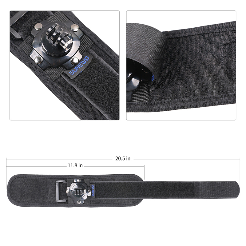 حامل حزام المعصم SUREWO متوافق - مراجعة Gopro Action Camera Hero 13 Black وسعره