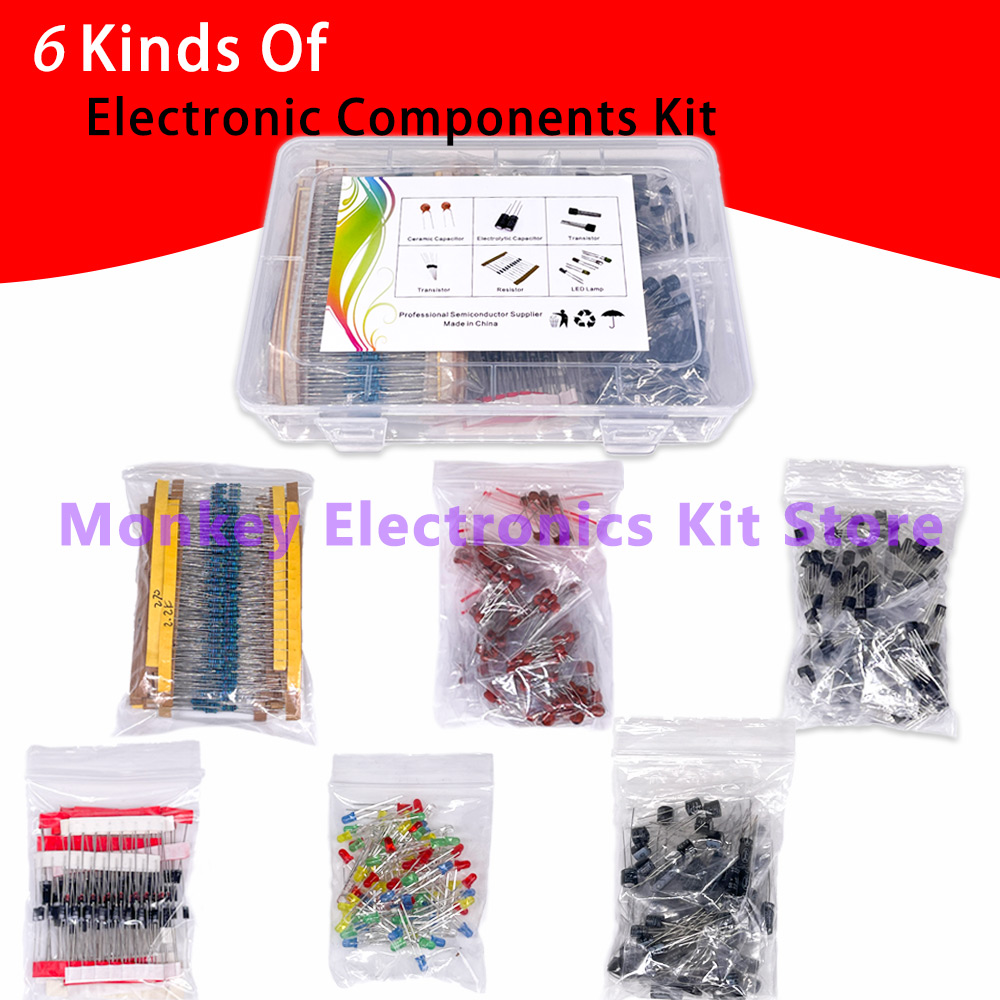 6 أنواع مكونات عدة المقاومة ال - مراجعة Electronics Repair Center وسعره