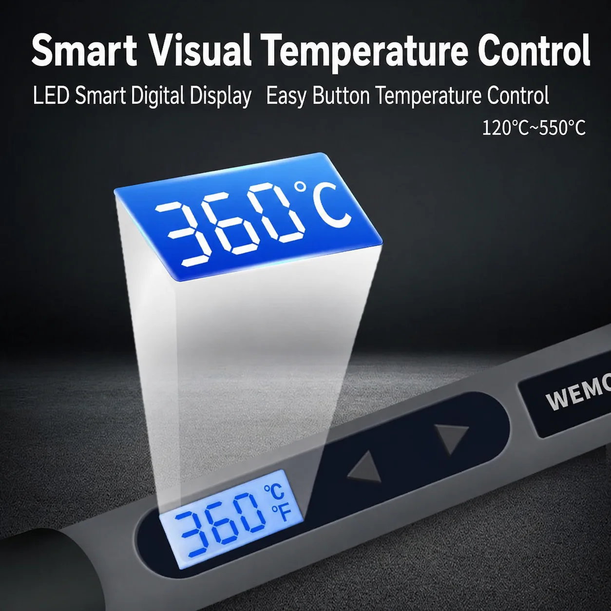 قلم لحام رقمي 90 واط بشاشة LCD - مراجعة Electronics Repair Uk وسعره