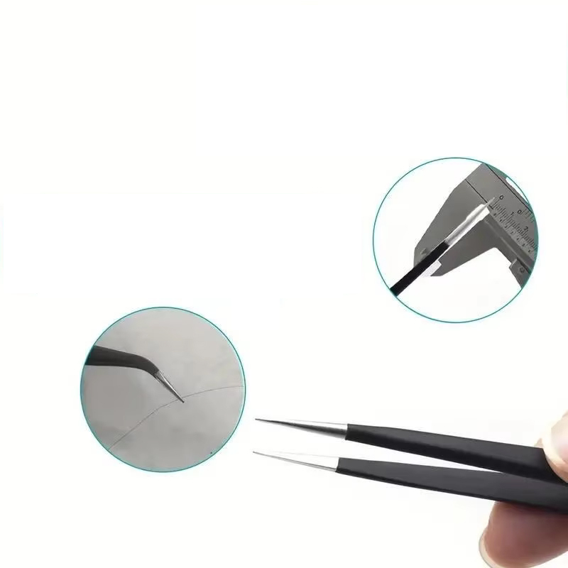 6 قطع ملاقط فولاذية مقاومة للك - مراجعة Electronics Repair Tools وسعره