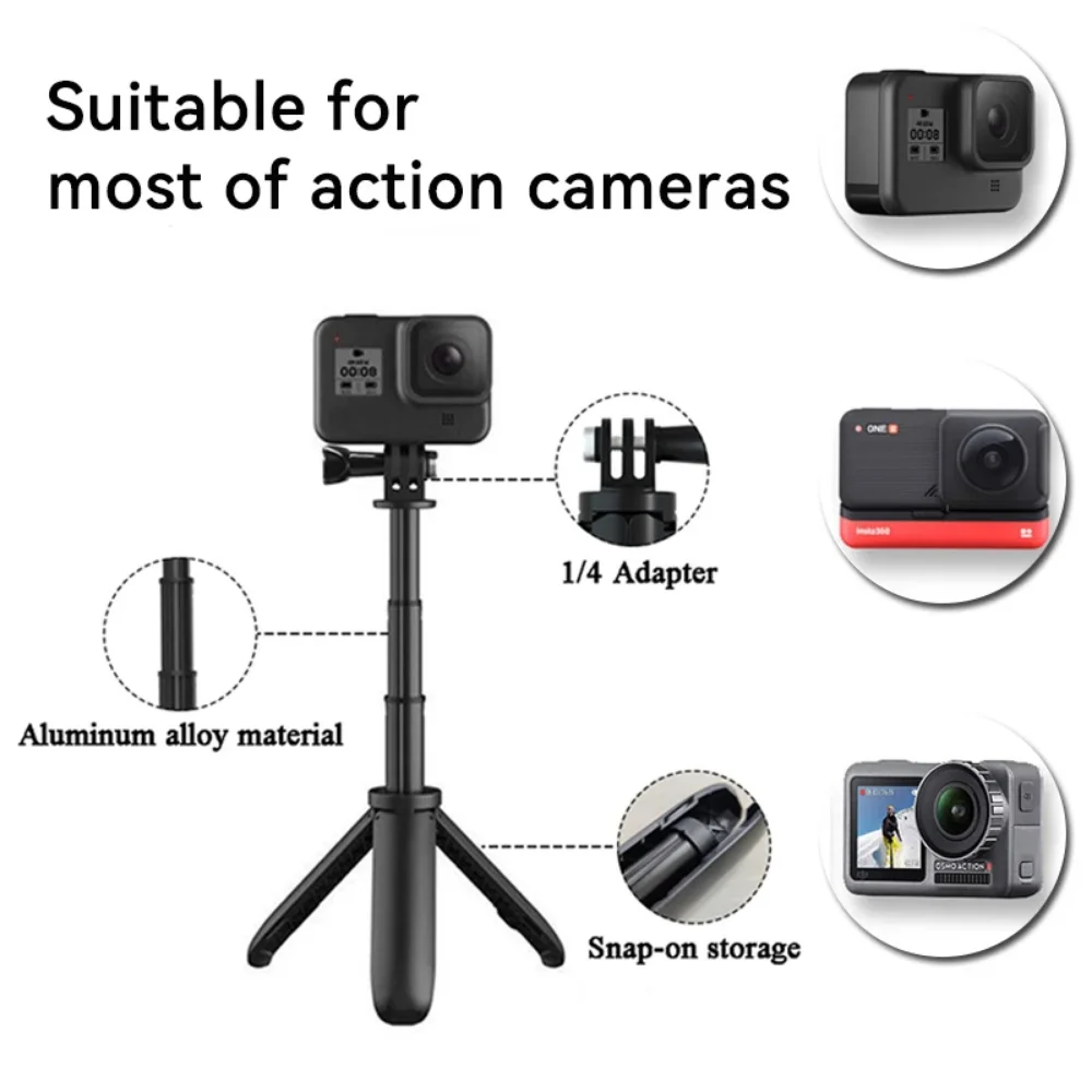 حامل ثلاثي صغير قابل للتمديد ق - مراجعة Gopro Action Camera Hero 12 Black وسعره