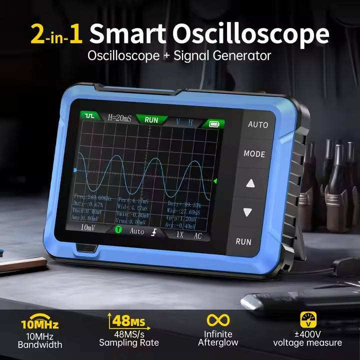 جهاز راسم ذبذبات رقمي محمول صغ - مراجعة Electronics Repair Tools وسعره